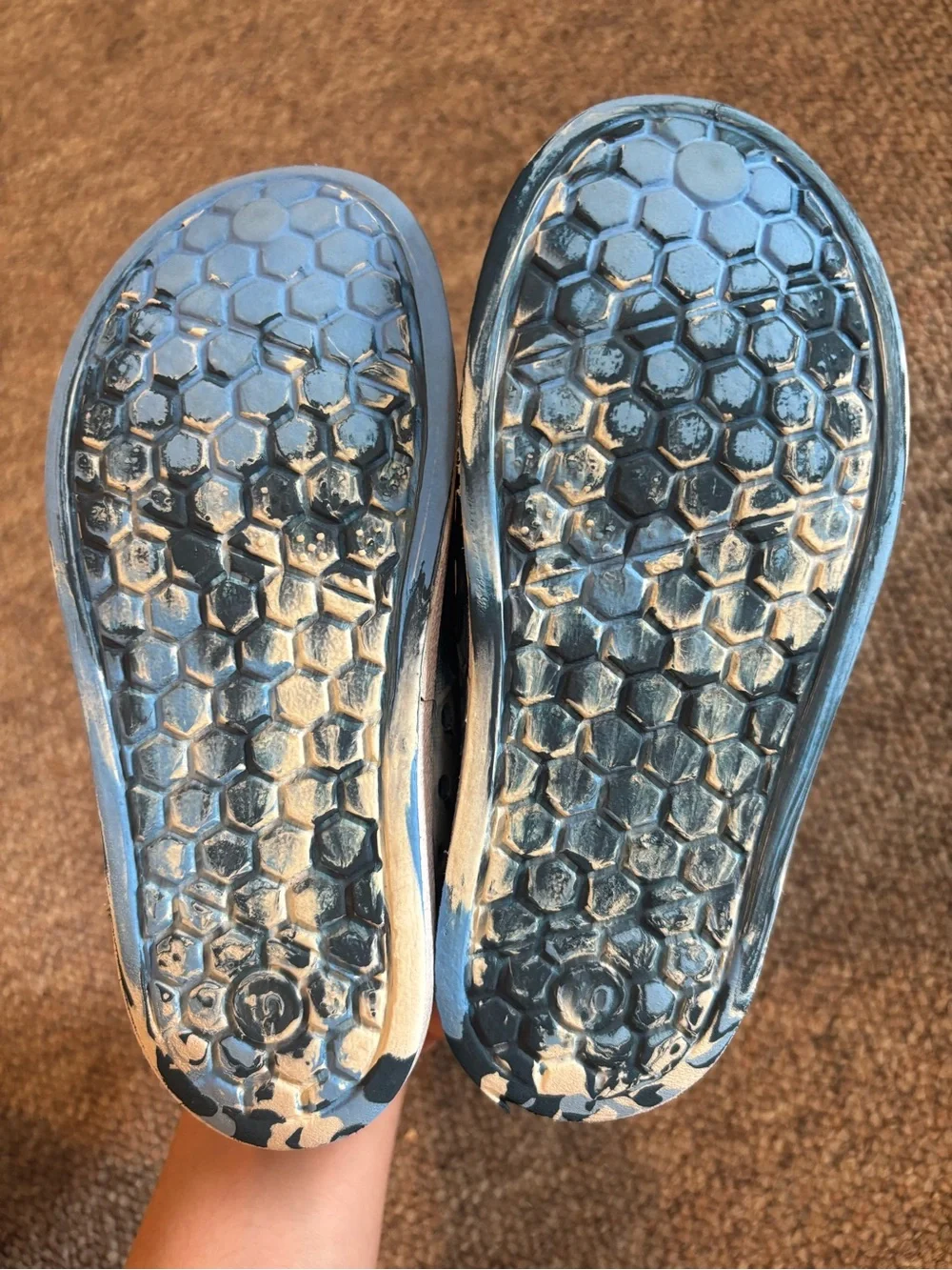 Kids Water-Friendly Slip-On Clogs in Blue Marble